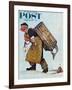 "Mermaid" or "Lobsterman" Saturday Evening Post Cover, August 20,1955-Norman Rockwell-Framed Giclee Print