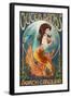 Mermaid - Outer Banks, North Carolina-Lantern Press-Framed Art Print