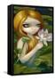 Mermaid Picking Lotus Blossoms-Jasmine Becket-Griffith-Framed Stretched Canvas