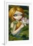 Mermaid Picking Lotus Blossoms-Jasmine Becket-Griffith-Framed Art Print