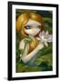 Mermaid Picking Lotus Blossoms-Jasmine Becket-Griffith-Framed Art Print