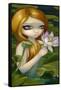 Mermaid Picking Lotus Blossoms-Jasmine Becket-Griffith-Framed Stretched Canvas