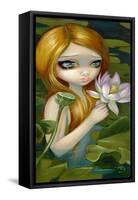 Mermaid Picking Lotus Blossoms-Jasmine Becket-Griffith-Framed Stretched Canvas