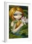 Mermaid Picking Lotus Blossoms-Jasmine Becket-Griffith-Framed Art Print