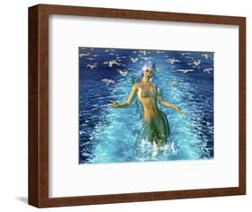 Mermaid Play-Ata Alishahi-Framed Giclee Print