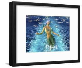 Mermaid Play-Ata Alishahi-Framed Giclee Print