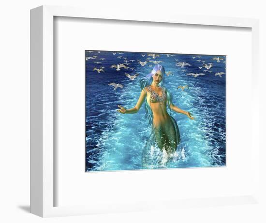 Mermaid Play-Ata Alishahi-Framed Giclee Print