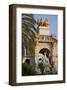 Mermaid sculpture on a fountain in the Parc de la Ciutadella in Barcelona, Catalonia, Spain-null-Framed Art Print