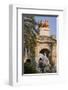 Mermaid sculpture on a fountain in the Parc de la Ciutadella in Barcelona, Catalonia, Spain-null-Framed Art Print