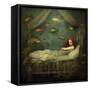 Mermaid Slumber-Sasha-Framed Stretched Canvas