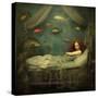 Mermaid Slumber-Sasha-Stretched Canvas