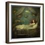 Mermaid Slumber-Sasha-Framed Giclee Print