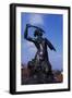 Mermaid Statue, Symbol of Warsaw Since 1855, Bronze Sculpture by Konstanty Hegel, Warsaw, Poland-null-Framed Giclee Print