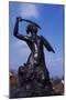 Mermaid Statue, Symbol of Warsaw Since 1855, Bronze Sculpture by Konstanty Hegel, Warsaw, Poland-null-Mounted Giclee Print