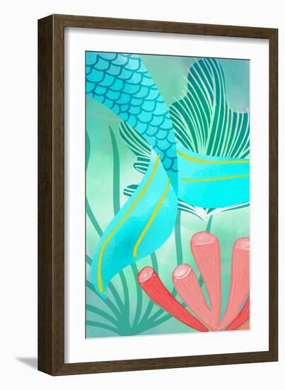 Mermaid Tail 2-Kimberly Allen-Framed Art Print