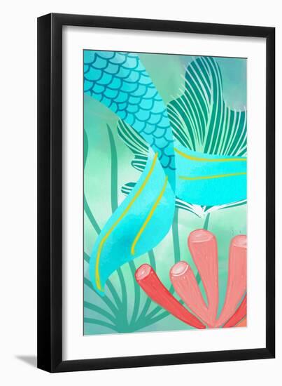 Mermaid Tail 2-Kimberly Allen-Framed Art Print