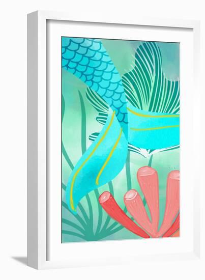 Mermaid Tail 2-Kimberly Allen-Framed Art Print