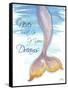 Mermaid Tail II (never let go of dreams)-Elizabeth Medley-Framed Stretched Canvas