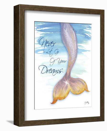 Mermaid Tail II (never let go of dreams)-Elizabeth Medley-Framed Art Print