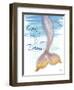 Mermaid Tail II (never let go of dreams)-Elizabeth Medley-Framed Art Print