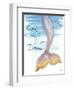 Mermaid Tail II (never let go of dreams)-Elizabeth Medley-Framed Art Print