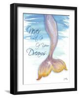 Mermaid Tail II (never let go of dreams)-Elizabeth Medley-Framed Art Print