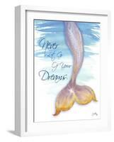 Mermaid Tail II (never let go of dreams)-Elizabeth Medley-Framed Art Print