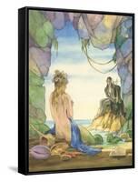 Mermaid Talking to Witch-null-Framed Stretched Canvas