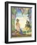 Mermaid Talking to Witch-null-Framed Art Print