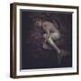 Mermaid Trapped in a Sea of Mud, Concept Fantasy Fish Woman with Beautiful Blond-outsiderzone-Framed Photographic Print