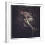 Mermaid Trapped in a Sea of Mud, Concept Fantasy Fish Woman with Beautiful Blond-outsiderzone-Framed Photographic Print