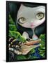 Mermaid with a Baby Alligator-Jasmine Becket-Griffith-Framed Art Print