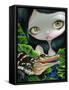 Mermaid with a Baby Alligator-Jasmine Becket-Griffith-Framed Stretched Canvas