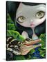 Mermaid with a Baby Alligator-Jasmine Becket-Griffith-Stretched Canvas