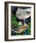 Mermaid with a Baby Alligator-Jasmine Becket-Griffith-Framed Art Print