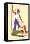 Mermaid with Fisherman-null-Framed Stretched Canvas
