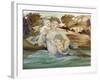 Mermaid with Her Offspring-Edward Burne-Jones-Framed Giclee Print