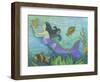 Mermaid with Star Fish-Cheryl Bartley-Framed Giclee Print