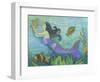 Mermaid with Star Fish-Cheryl Bartley-Framed Giclee Print