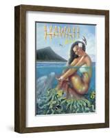 Mermaid-Scott Westmoreland-Framed Art Print