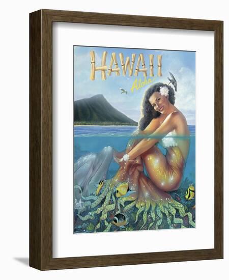 Mermaid-Scott Westmoreland-Framed Art Print