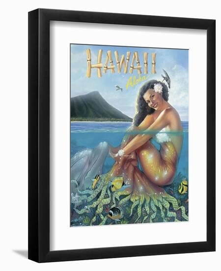 Mermaid-Scott Westmoreland-Framed Art Print