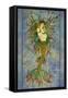 Mermaid-Linda Ravenscroft-Framed Stretched Canvas