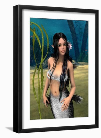 Mermaid-Vac-Framed Art Print