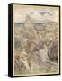 Mermaid-Arthur Rackham-Framed Stretched Canvas