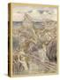 Mermaid-Arthur Rackham-Stretched Canvas