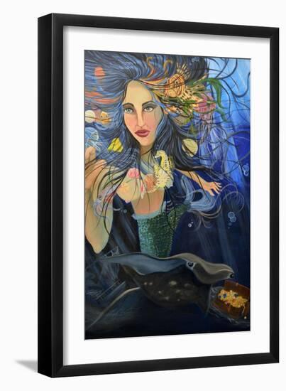 Mermaid-Sarah Tiffany King-Framed Giclee Print