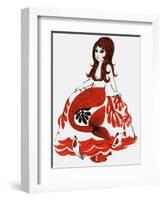 Mermaid-null-Framed Giclee Print