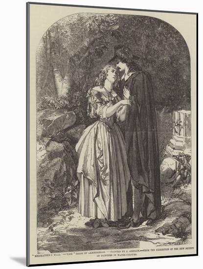 Mermaiden's Well, Vide Bride of Lammermoor-John Absolon-Mounted Giclee Print