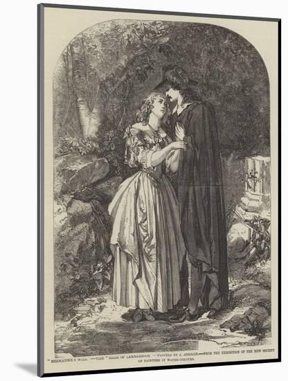 Mermaiden's Well, Vide Bride of Lammermoor-John Absolon-Mounted Giclee Print